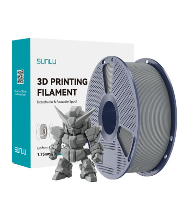 Sunlu PLA+ 2.0 Filament (Gray)