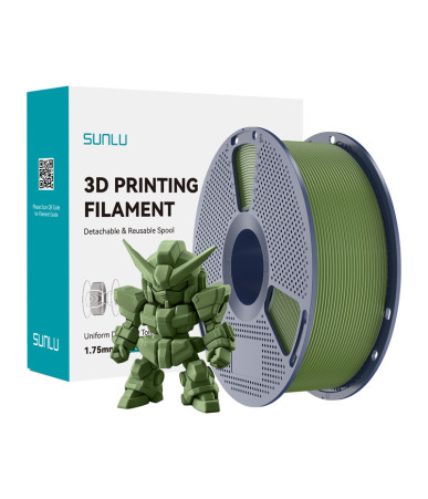 Filamento Sunlu PLA+ 2.0 (Verde Oliva)