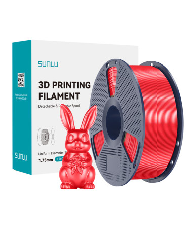 Filamento Sunlu PLA+ Silk Rosso