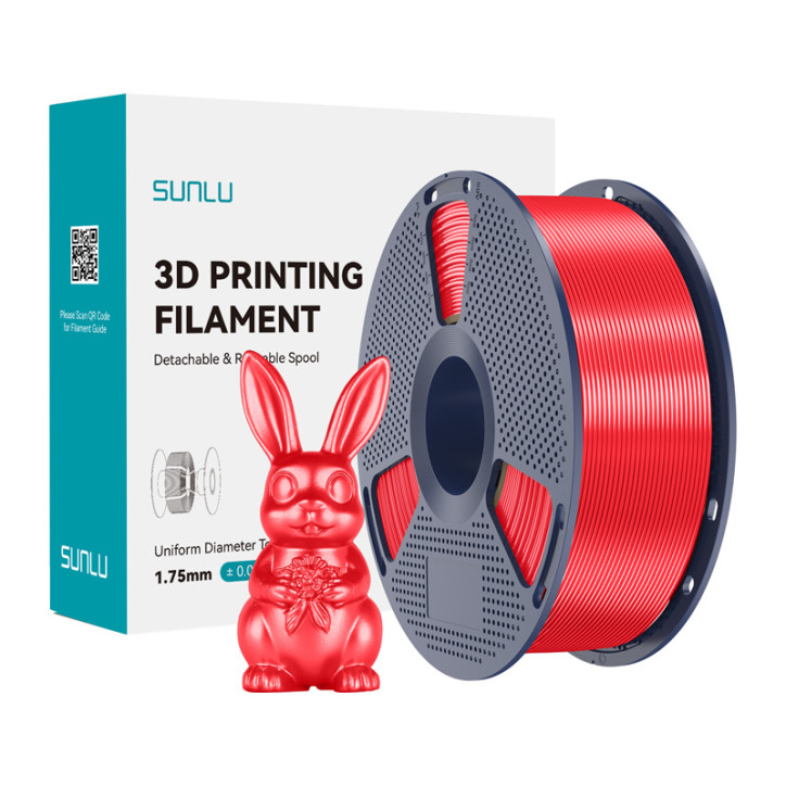 Filamento Sunlu PLA+ Silk Rosso
