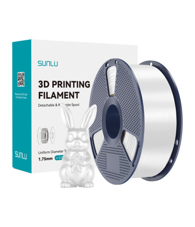 Filamento Sunlu PLA+ Silk Bianco