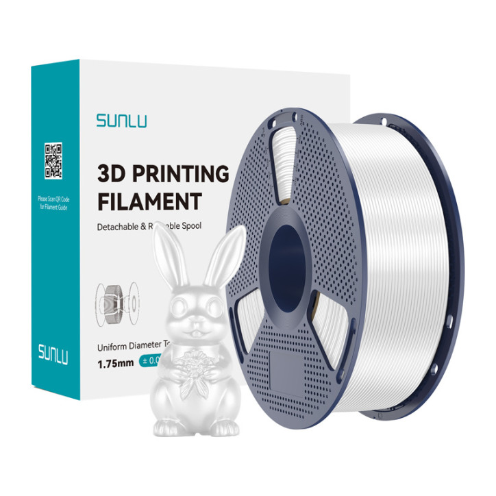 Filamento Sunlu PLA+ Silk Bianco