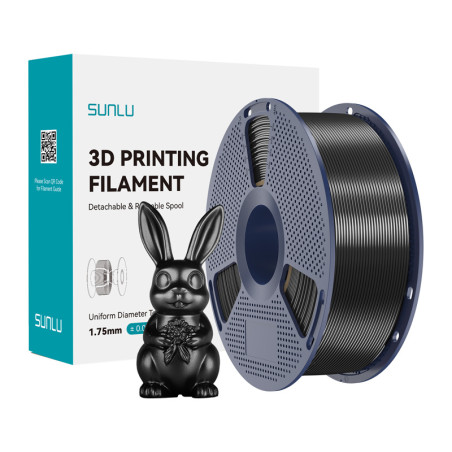 Filamento Sunlu PLA+ Silk Nero
