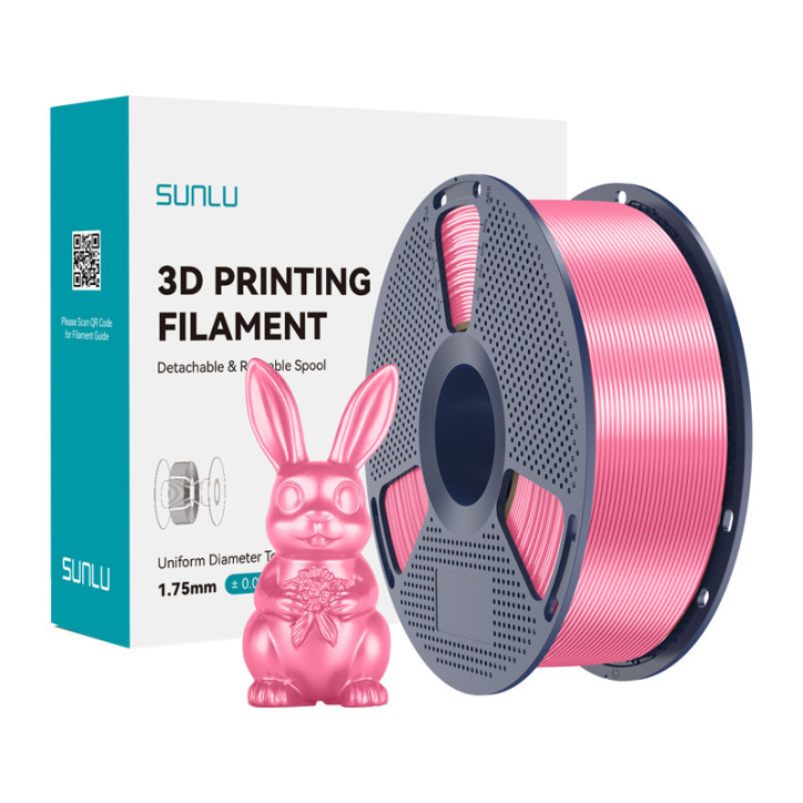Filamento Sunlu PLA+ Silk Rosa