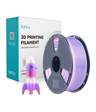 Sunlu PLA Filament (Rainbow) 03