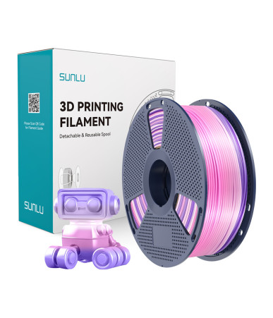 Sunlu PLA+ Silk Filament (Rainbow) 03