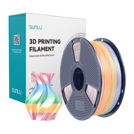 Filamento Sunlu PLA+ Silk (Arcobaleno) 04