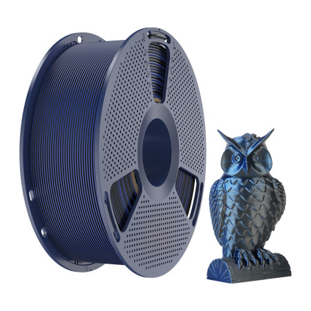Sunlu PLA+ Silk Dual Color Filament (Black and Blue)