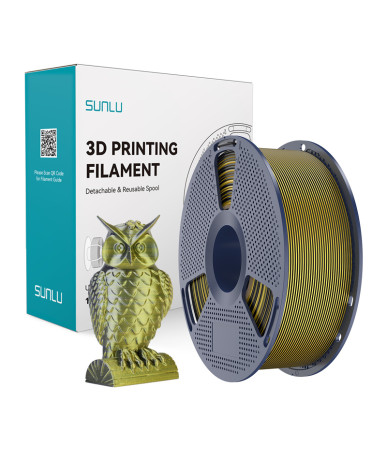 Filamento Sunlu PLA+ Silk Dual Color (Nero e Oro)