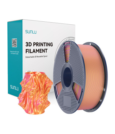 Sunlu PLA+ Silk Dual Color Filament (Pink and Gold)