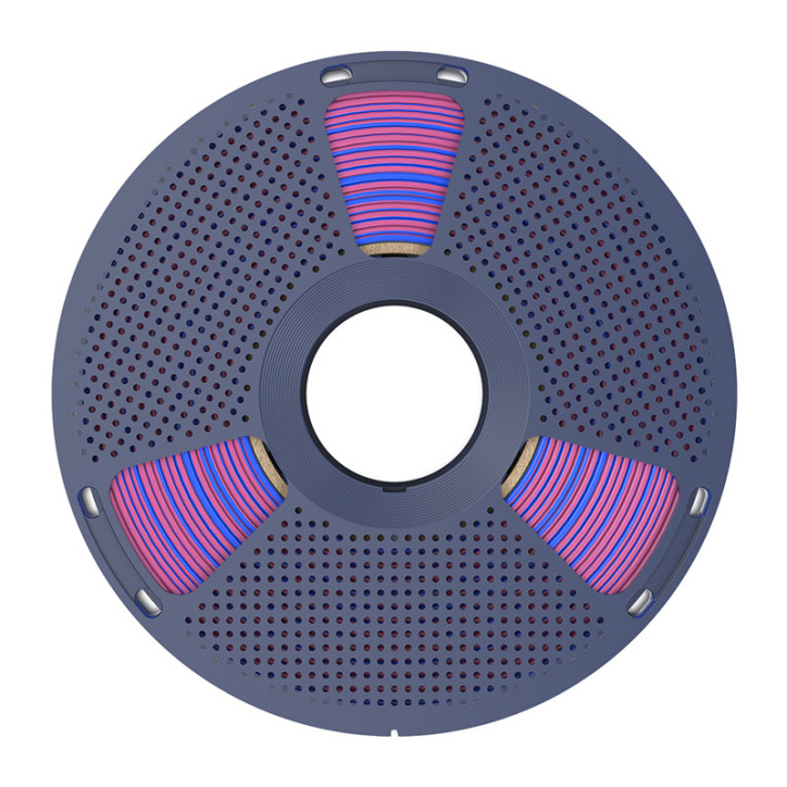 Filamento Sunlu PLA+ Silk Dual Color Rosso e Blu