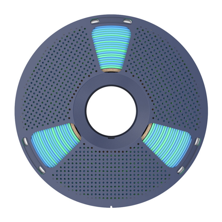 Filamento Sunlu PLA+ Silk Dual Color Blu-Verde