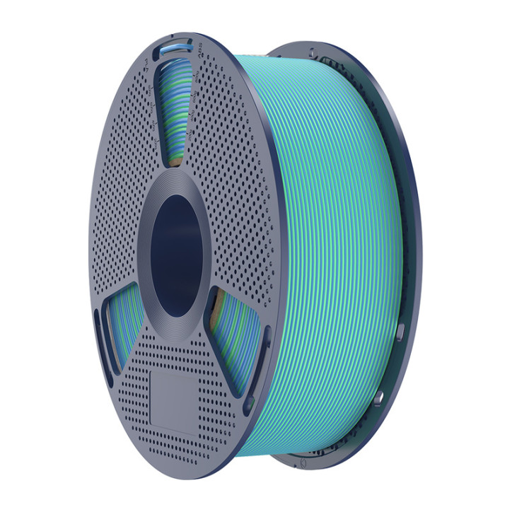 Filamento Sunlu PLA+ Silk Dual Color Blu-Verde