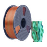 Sunlu PLA+ Silk Tri-Color Filamento Arancione Blu Verde 1.75mm 1kg