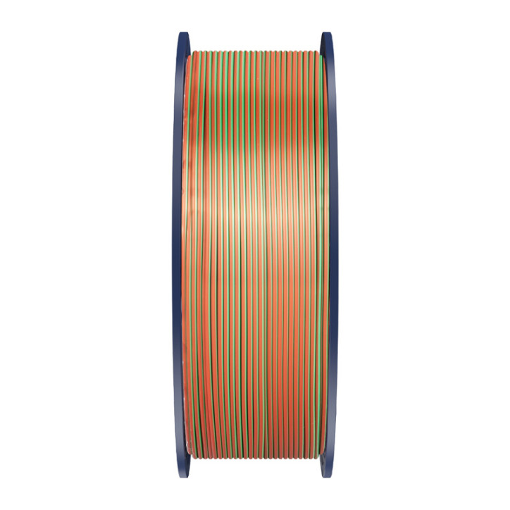 Sunlu PLA+ Silk Tri-Color Filamento Arancione Blu Verde 1.75mm 1kg