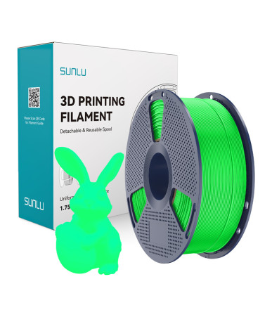 Filamento Sunlu PLA Glow In The Dark Verde