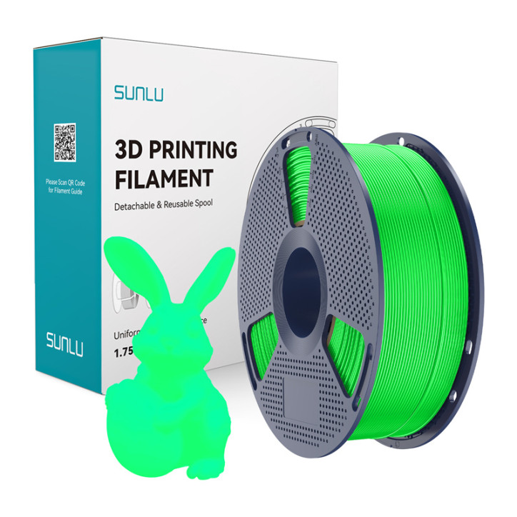 Filamento Sunlu PLA Glow In The Dark Verde