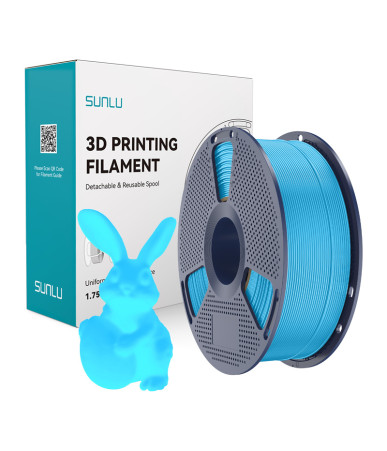 Filament Sunlu PLA Glow In The Dark (niebieski)