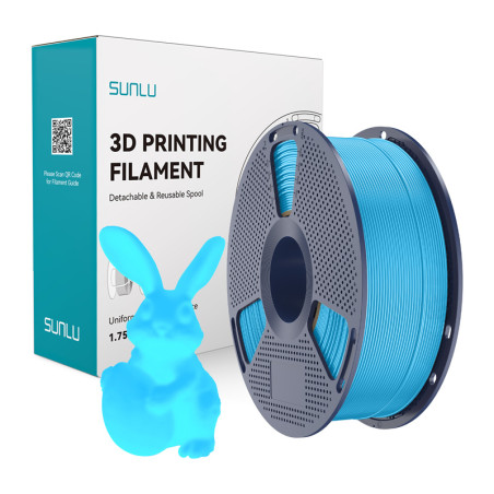 Filamento Sunlu PLA Glow In The Dark Blu