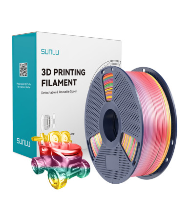 Filamento Sunlu PLA+ Silk (Rainbow 01)