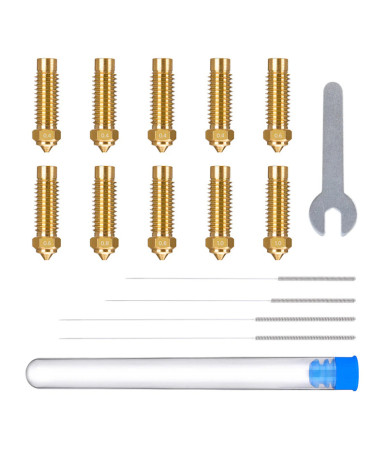 ELEGOO Neptune 4 Plus / 4 Max Brass Nozzle Set (0.4 mm x4, 0.6 mm x2, 0.8 mm x2, 1.0 mm x2)