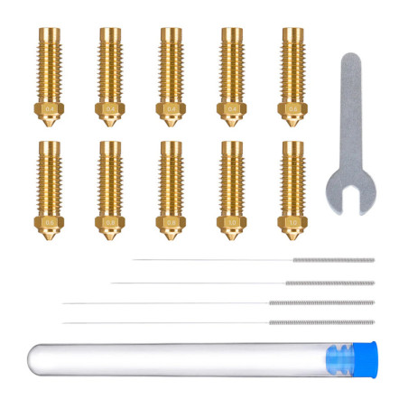 ELEGOO Neptune 4 Plus / 4 Max Set Ugelli Ottone (0.4 mm x4, 0.6 mm x2, 0.8 mm x2, 1.0 mm x2)