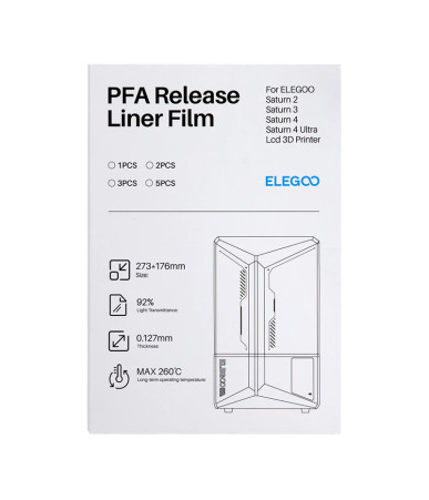 PFA film for ELEGOO Saturn 4 / Saturn 4 Ultra (5 pieces)