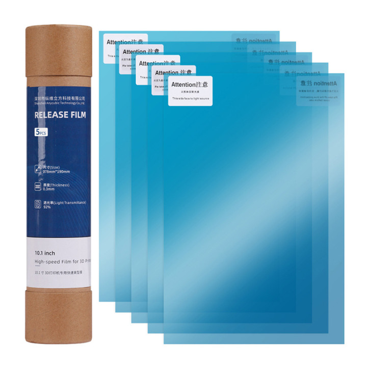 Anycubic Pellicola FEP Quick-Change per Photon Mono M5s/M5s Pro/M7 Pro/M7 (10.1 pollici/5 fogli)