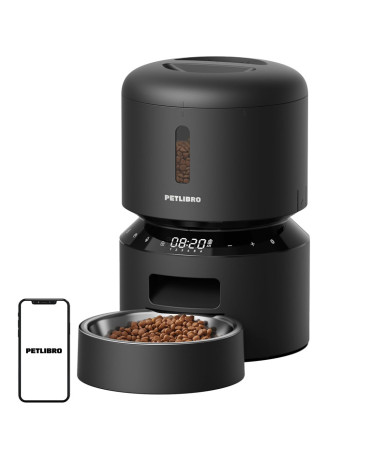 PETLIBRO Dispenser Cibo per Cani e Gatti 3L (Nero)