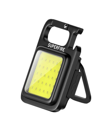 Torcia Superfire MX16, 600 lm, 500 mAh, USB-C, 4 modalità