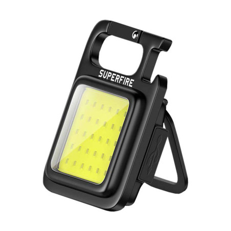 Torcia Superfire MX16, 600 lm, 500 mAh, USB-C, 4 modalità