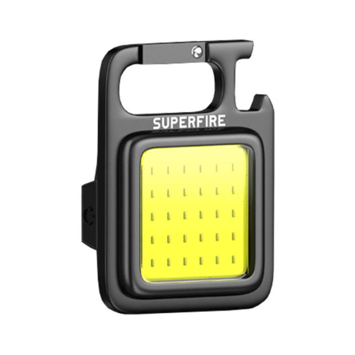 Torcia Superfire MX16, 600 lm, 500 mAh, USB-C, 4 modalità