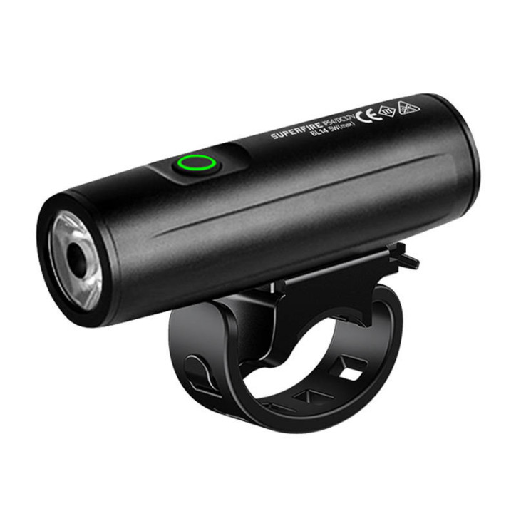 Superfire BL14 Torcia per bicicletta, 400 lm, 3 modalità