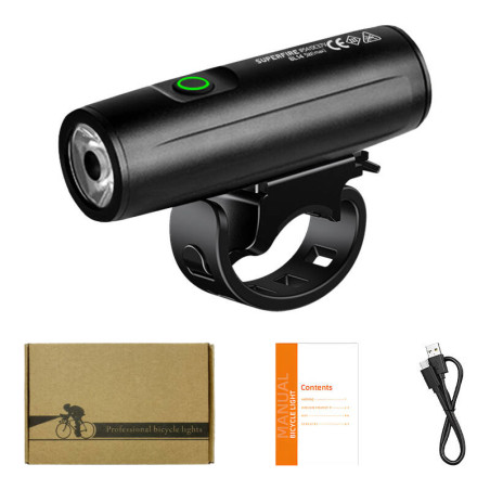 Superfire BL14 Torcia per bicicletta, 400 lm, 3 modalità