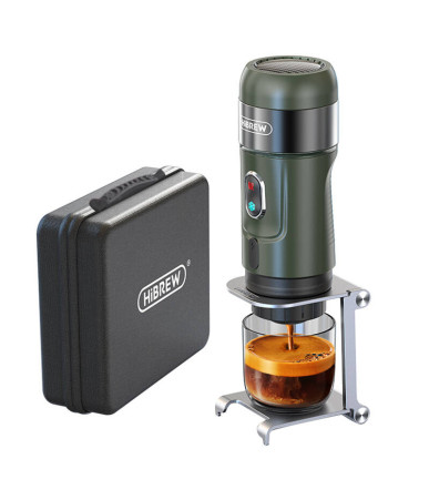 Macchina da caffè portatile 3-in-1 con custodia HiBREW H4B_GN