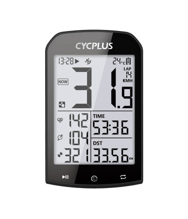 Ciclocomputer GPS Cycplus M1 - compatibile con Strava, Trainingpeaks etc.