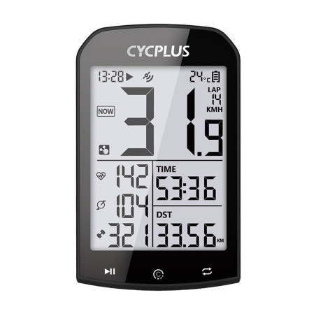 Ciclocomputer GPS Cycplus M1 - compatibile con Strava, Trainingpeaks etc.