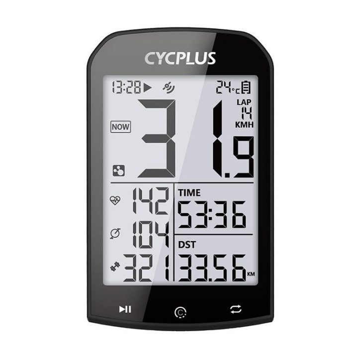 Ciclocomputer GPS Cycplus M1 - compatibile con Strava, Trainingpeaks etc.