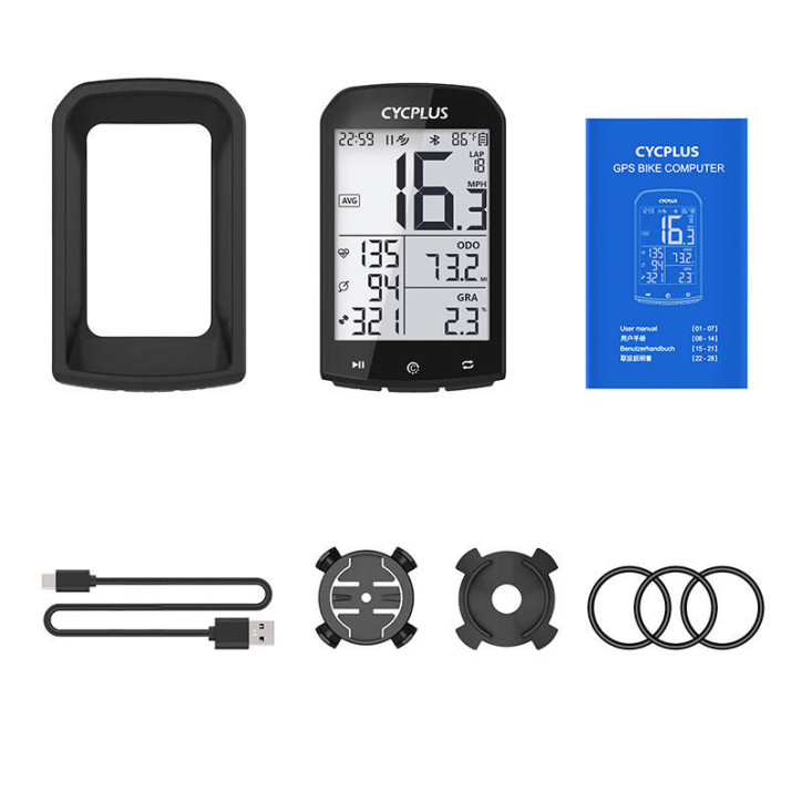 Ciclocomputer GPS Cycplus M1 - compatibile con Strava, Trainingpeaks etc.