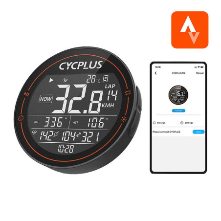 Cycplus M2 Ciclocomputer - Compatibile Strava, Trainingpeaks