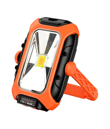 Lampada da lavoro Superfire GM05 con pannello solare - 500 lm, powerbank