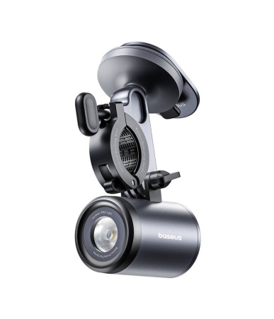 Baseus PrimeTrip 2-in-1 bike mount, phone holder + flashlight (black)