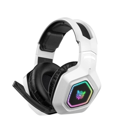 Cuffie Gaming ONIKUMA B100 Wireless Bluetooth 5.3 + Cablato RGB Bianco