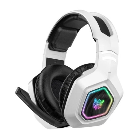 Cuffie Gaming ONIKUMA B100 Wireless Bluetooth 5.3 + Cablato RGB Bianco