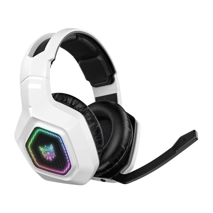 Cuffie Gaming ONIKUMA B100 Wireless Bluetooth 5.3 + Cablato RGB Bianco