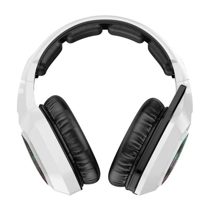 Cuffie Gaming ONIKUMA B100 Wireless Bluetooth 5.3 + Cablato RGB Bianco