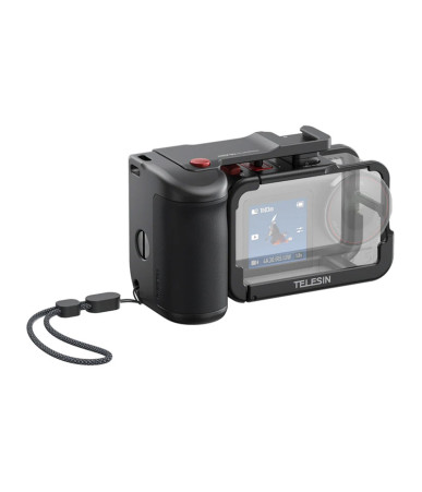 Telesin Custodia Protettiva con Manico per DJI Osmo Action 3/4/5