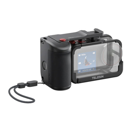 Telesin Custodia Protettiva con Manico per DJI Osmo Action 3/4/5