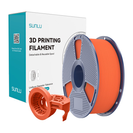 Filamento Sunlu PETG High-Speed Matte Arancione 1.75mm 1kg