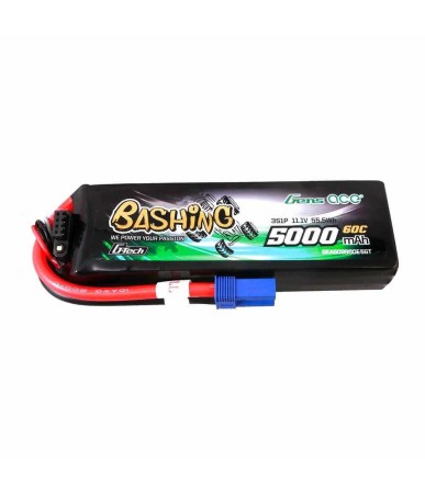 Batteria GensAce G-Tech LiPo 5000mAh 11.1V 60C 3S1P, con connettore EC2